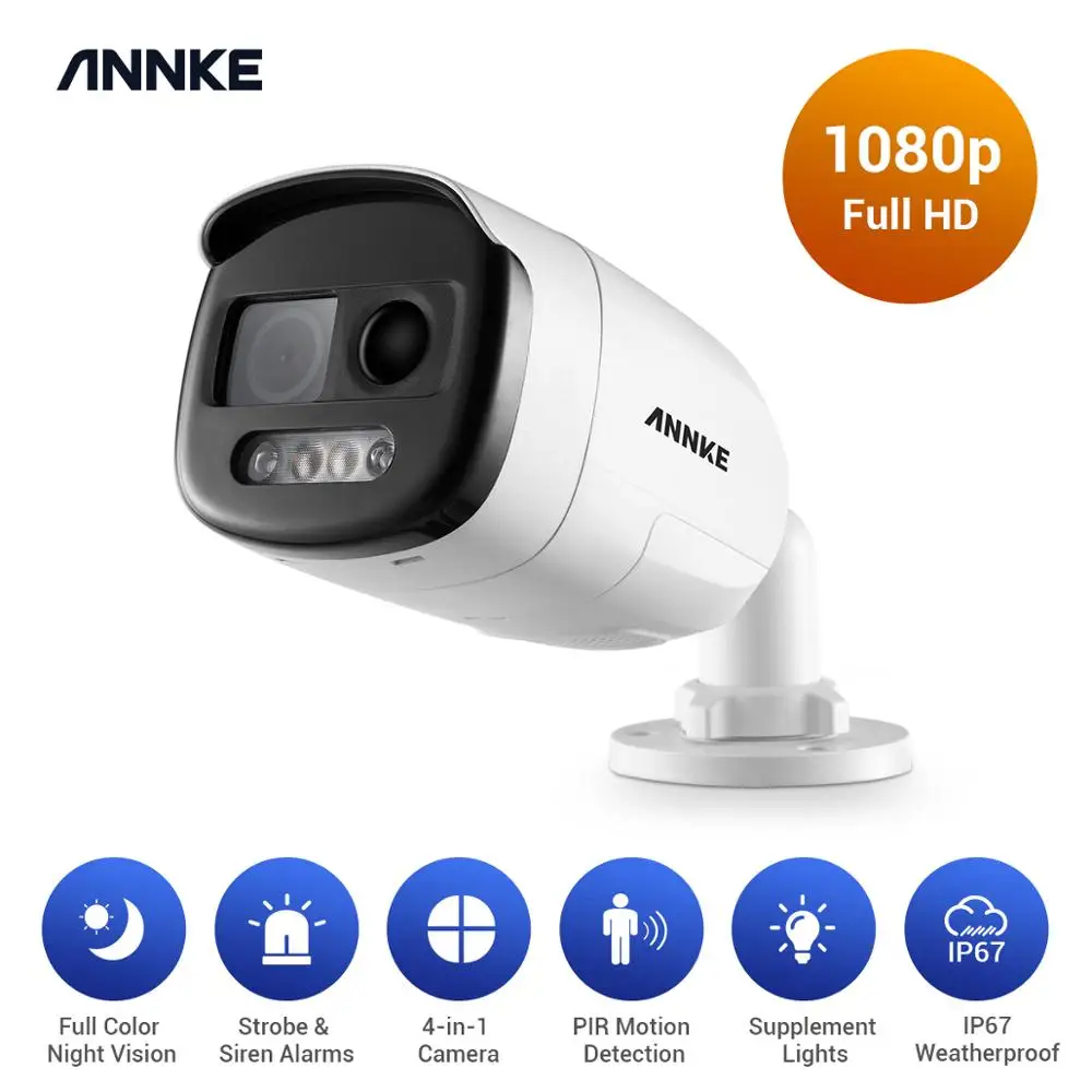 Камера видеонаблюдения ANNKE 1080P Full HD IP67|Камеры видеонаблюдения| |