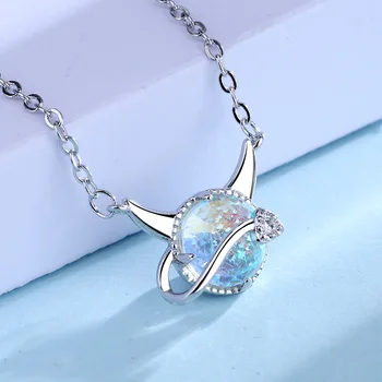 

925 Sterling Silver Animals Demon Charm Pendant Choker Necklace For Girl Women Statement Jewelry Gifts dz863