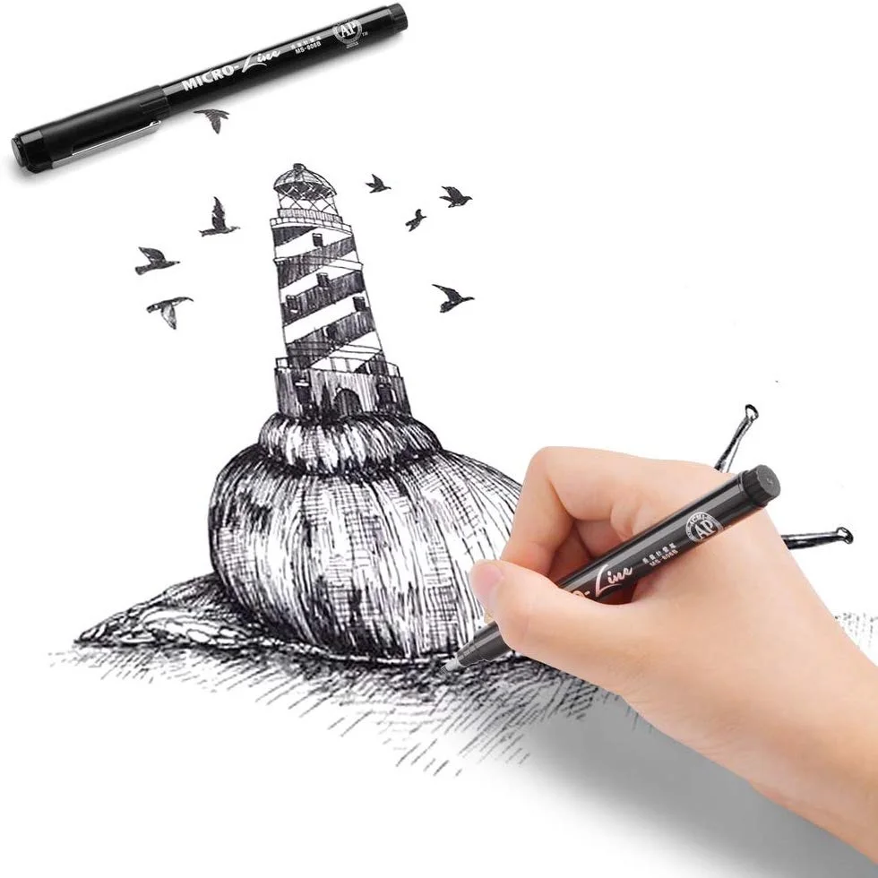 Waterproof Ink Fineliner Pens Set Perfect For Art Sketching - Temu