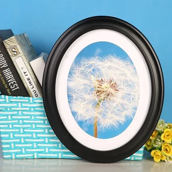 

7 Inch /10 Inch Classic Wooden Oval Shape Photo Frame Wall Hanging Decoration Picture Frame With Seamless Nail And S Nail ZM717