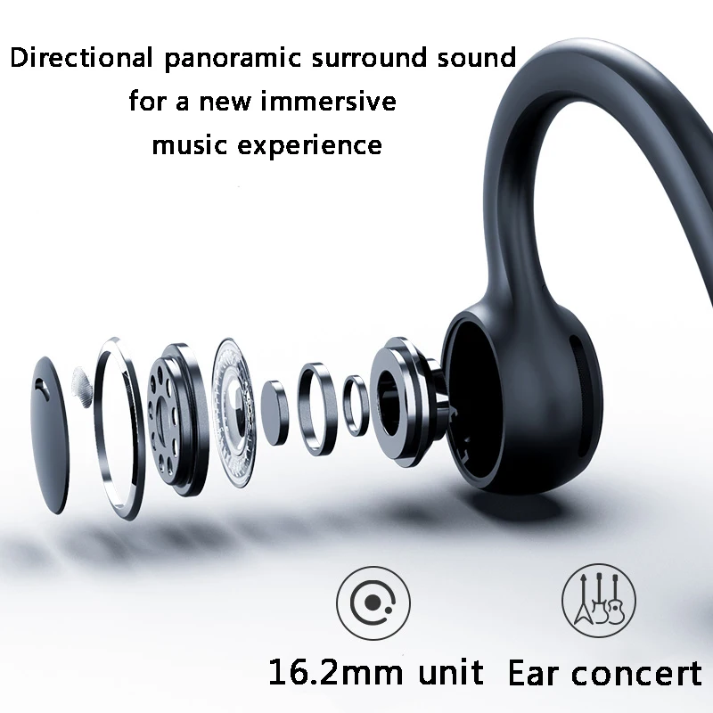 DDJ Headset Wireless Bluetooth Headset Stereo Sports Waterproof Long Standby With Wicrophone Suitable For All Mobile Phone