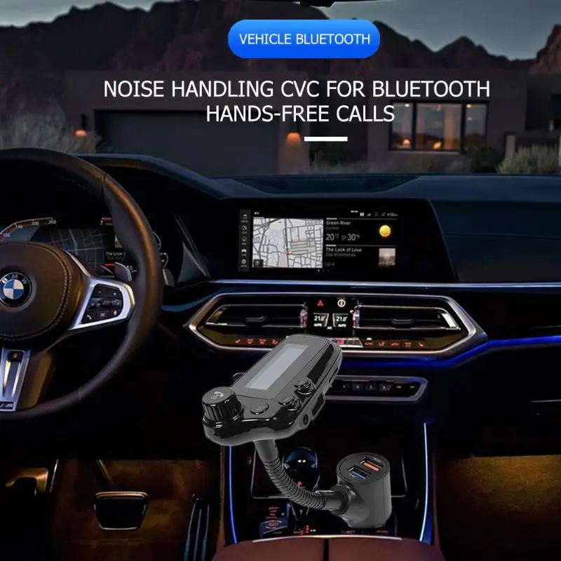 D19 bluetooth fm-передатчик беспроводной модулятор громкой связи автомобильный комплект MP3-плеер 3A двойной USB зарядное устройство авто электронные аксессуары