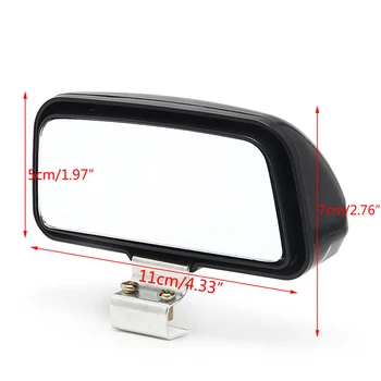 

1 Pc Car Truck Unversal Adjustable Wide Angle Mirror Rear View Blind Spot 11x7cm