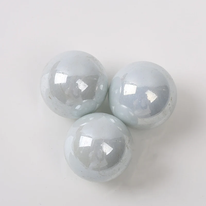 20 шт 22 мм стеклянные шарики пинбол машина талисманы ясный дом Аквариум Украшение ваза аквариум игрушки для детей - Цвет: Белый
