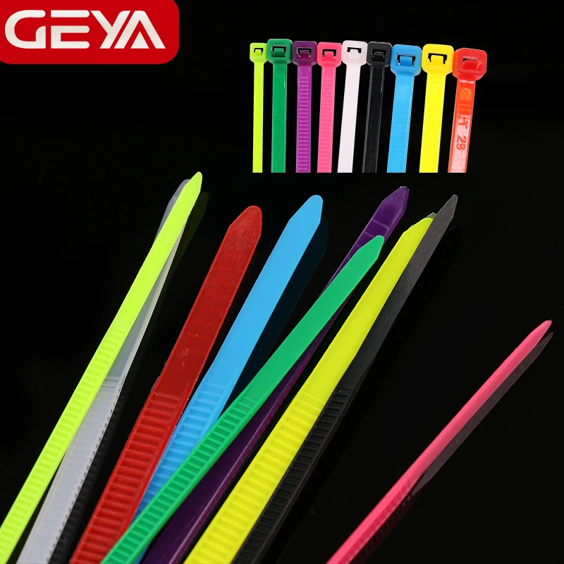 

Free Shipping GEYA 2.5mm 3.6mm Self-locking Nylon Cable Ties Loop Wire Wrap Zip Ties Organizador Cables 100PCS White Color