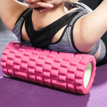 Йога Пена ролик Пилат фитнес EVA Спорт полый сердечник массаж позвоночника сетка плавающая Акупунктура тренажерный зал блок для упражнений