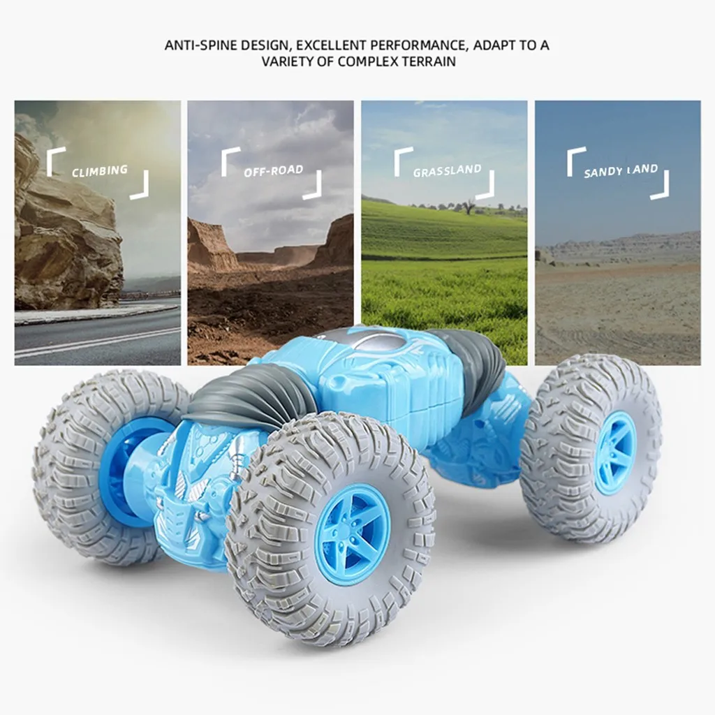Intelligent Remote Control Car RC Off-Road Stunt Car with Double-Side 4WD Transforming Truck toys juguetes brinquedos игрушки