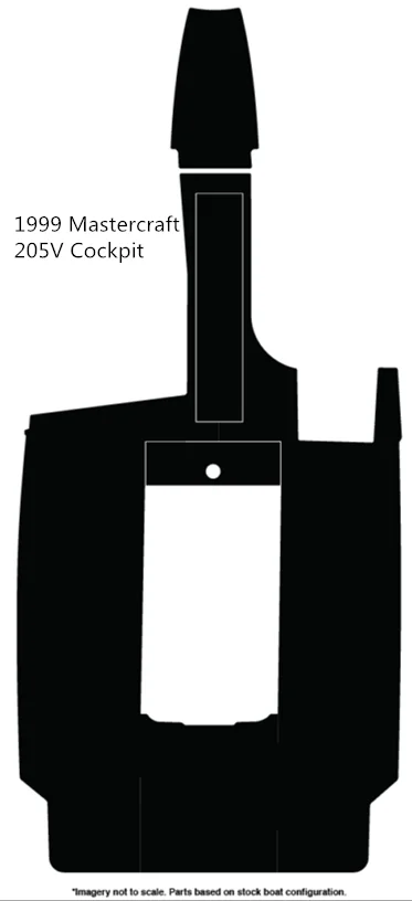 1999 Mastercraft 205V Cockpit Pad лодка EVA Тиковый настил 1/" 6 мм