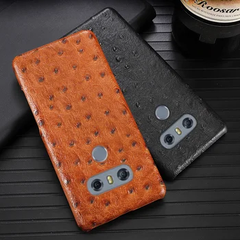

Leather Phone Case For LG G6 G7 G8s ThinQ G3 G4 G5 V10 V20 V30s V40 V50 Thinq Q6 Q7 Q8 K50 K4 K8 2017 K10 2018 Ostrich Texture