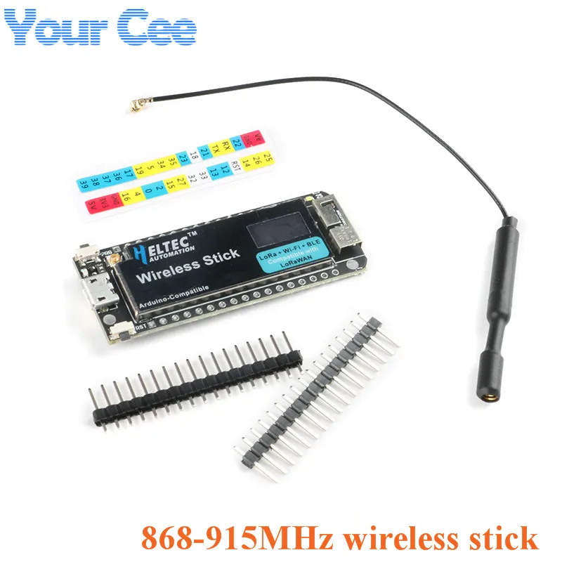 Макетная плата LoRa 868/915 МГц ESP32 беспроводная палочка SX1276 протокол LoRaWAN Wi-Fi BLE OLED