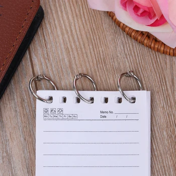 

5PC/Lot Metal Loose Leaf Book Binder Hinged Hoop Rings Multifunctional Keychain Circle DIY Album Scrapbook Craft School Supplies