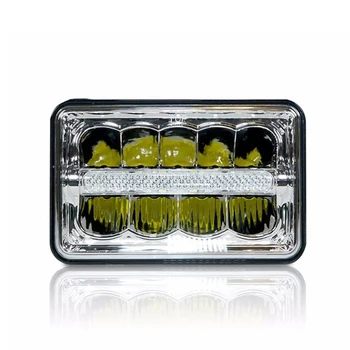 

Square LED Headlights 4" x6" Sealed Beam Headlamp H/Low Beam with Parking Light