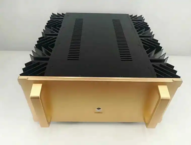 Может установить A65, A70, P7100 hifi чистый задний сценический усилитель мощности полностью алюминиевый большой пустой чехол 430*200*460 мм