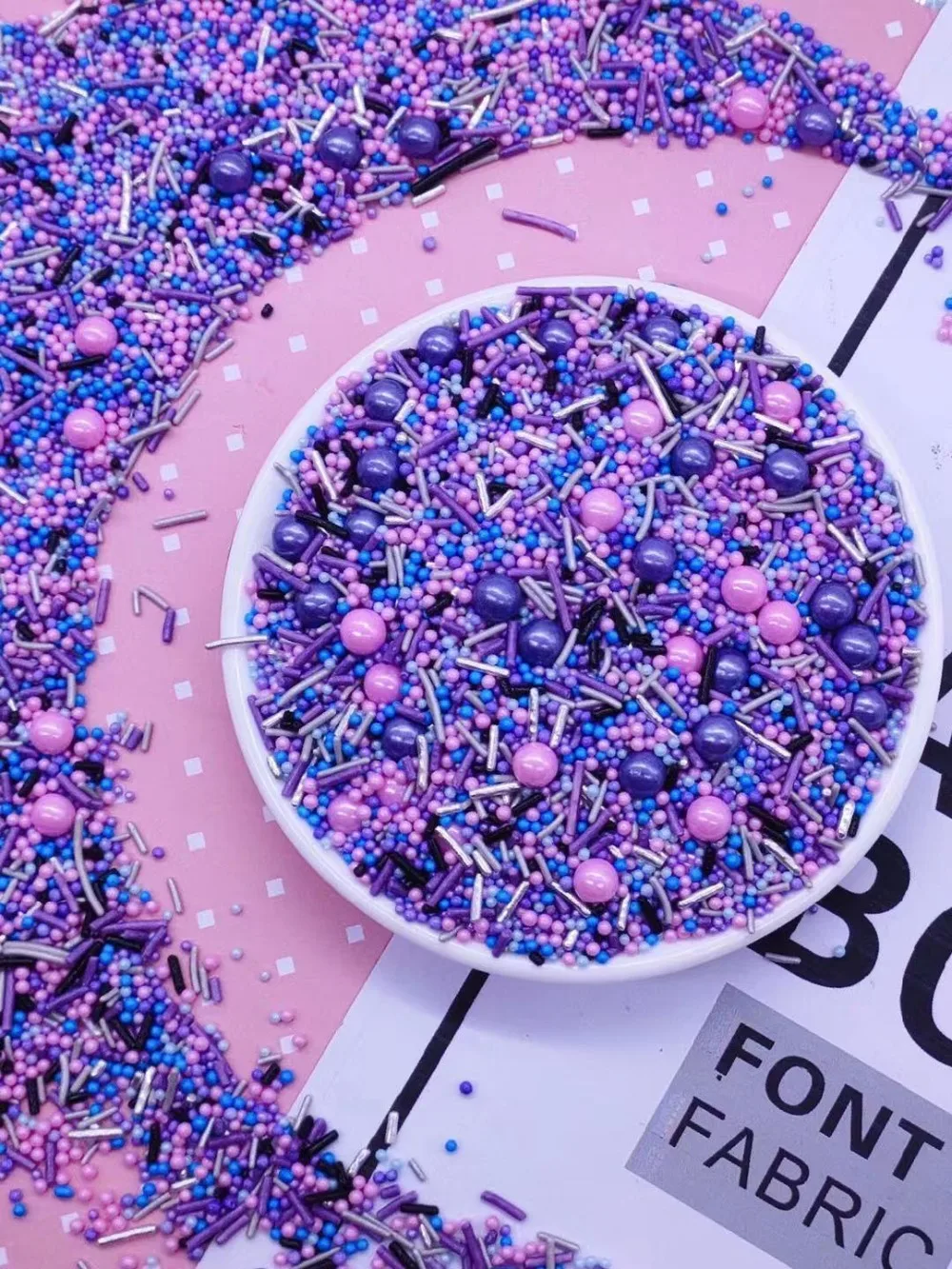 Фиолетовый Jimmie красочные брызги торт съедобные украшения, украшения для чашки торт, десерт, мороженое, Пончики