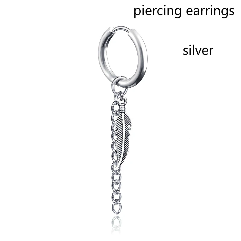 A0007011piercing Индивидуальные черные полые треугольные панковские висячие серьги, мужские Модные серьги без пирсинга, длинные висячие серьги с конусной кисточкой, 1 шт - Окраска металла: A0007011piercing