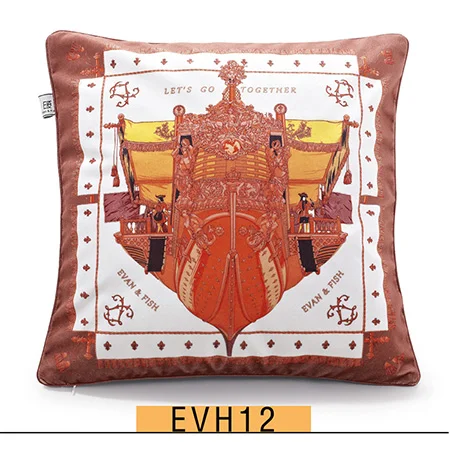 Королевский Европа дизайн высокого качества размером 45*45 см роскошные подушки Чехол, Форма декоративные диван Бархатная подушка сиденья стула - Цвет: 1