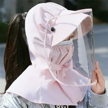 

Full Face Neck Visor Cover Shield Cap Safety Eye Protect Hat Anti-Spit Saliva Anti-UV BJStore