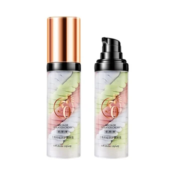 

Rainbow Tricolor Makeup Base Makeup Primer Full Coverage Brighten Skin Long Lasting HJL2019