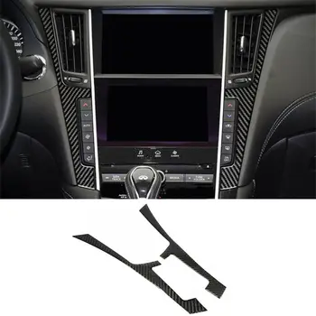 

Carbon Fiber Interior Console Panel Frame Trim Decor For Infiniti Q50 Q60 14-19