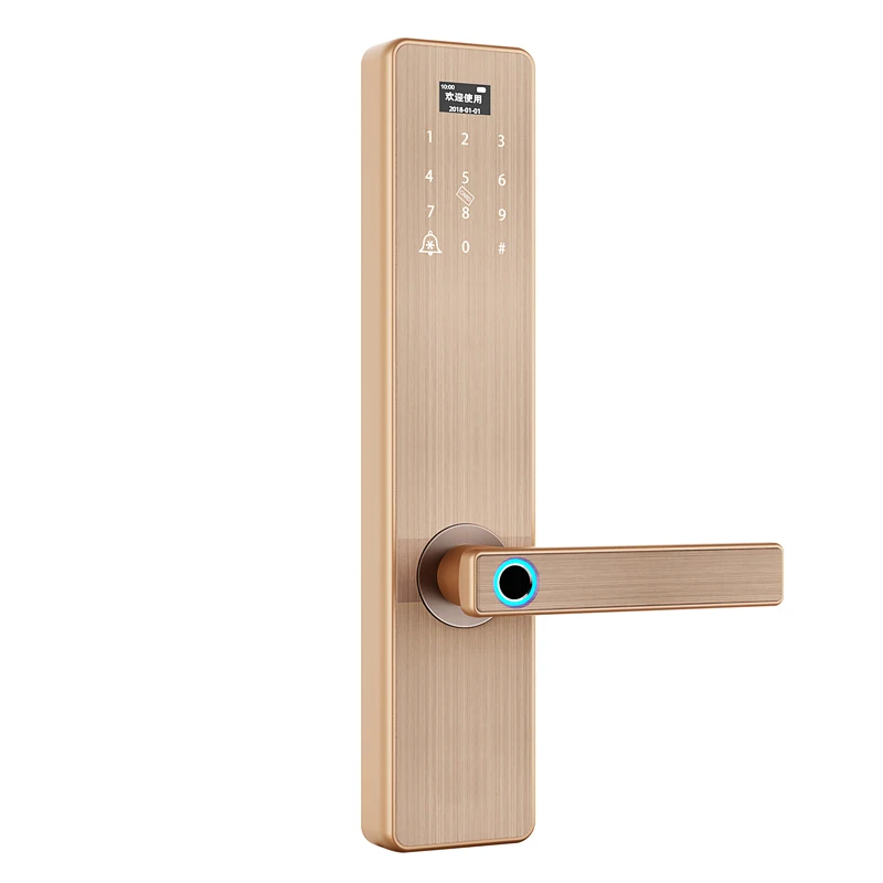 Apartment Smart Biometric Fingerprint Lock?Security Intelligent Door Lock Digital APP WIFI Touch Screen Keypad Password Lock