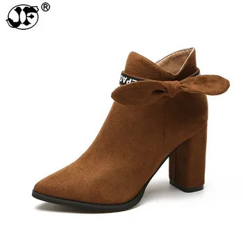 

Autumn and winter New Arrivals Little Bow Tie Shoes Skidproof Rubber Sole Women Boots Fashion Women Ankle Casual Boots hjm89