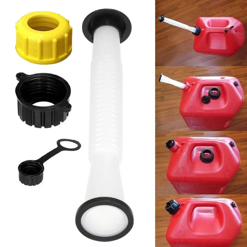 

1 Pack Gas Can Spout Replacement with Gasket, Cap, Stopper and Rear Vent Cap