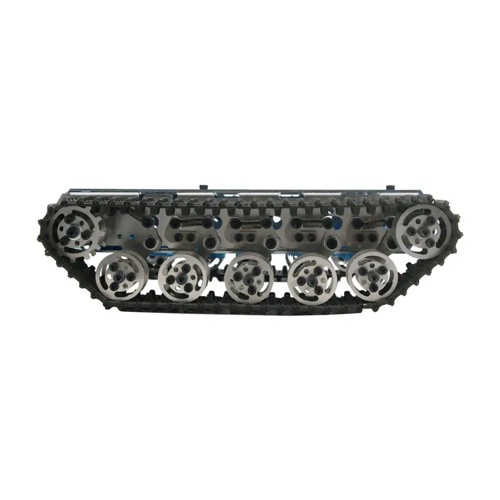 US $108.80 T300 Rc Tank Chassis Metal Tracked Robot Chassis Smart Robot Car Chassis Shock Absorption Disassembled