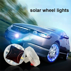 1 pçs luzes de roda solar carro da motocicleta decorativa led luzes do pneu válvula colorida modificado rodas quentes luz