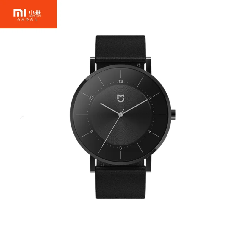 100% Оригинальные Смарт-часы xiaomi черные кварцевые часы Mijia классический импортный