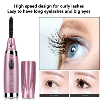 

Electric Heated Eyelash Curler Brush Electric Perm Curling Portable Eyelash Curler Clip Tool Multicolor Cosmetic Makeup Tool