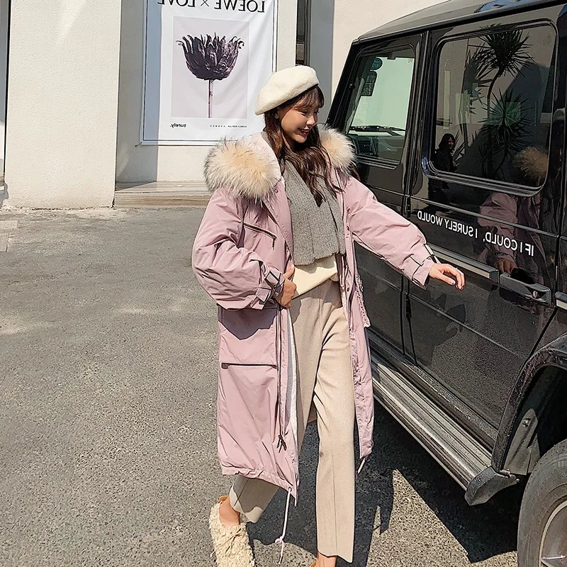 

Off Season 2019 New Style Parka Women's down Jacket Cotton-padded Clothes Women's Mid-length Online Celebrity Thick Cotton-padde
