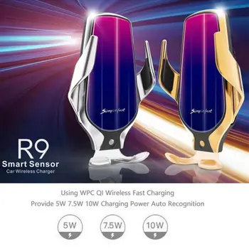 

NEW 2 in 1 Wireless Charger Car Phone Mount 10W Fast Charging Air Vent Infrared Sensor Charge Holder