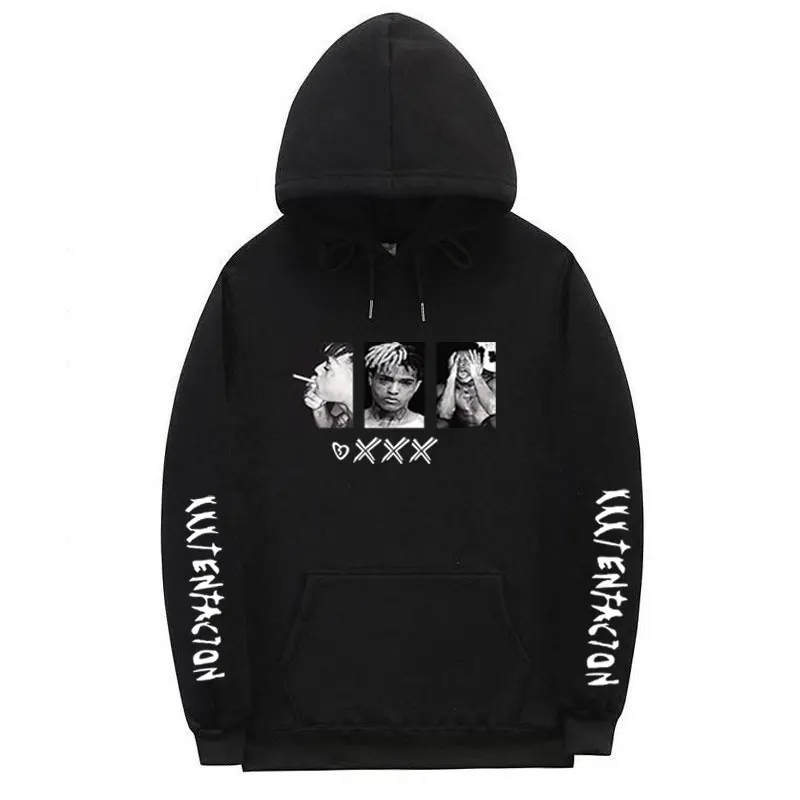 

Rapper XXXTentacion fleece hoodies sweatshirt Autumn and winter Men/Women Casual Pullover Streetwear Sweatshirt