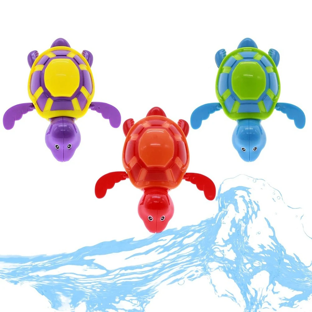 kids toys 1Pc Kids Baby Cute Turtle Crocodile Shark Swim Toy Animal Wind up Chain Clockwork 3