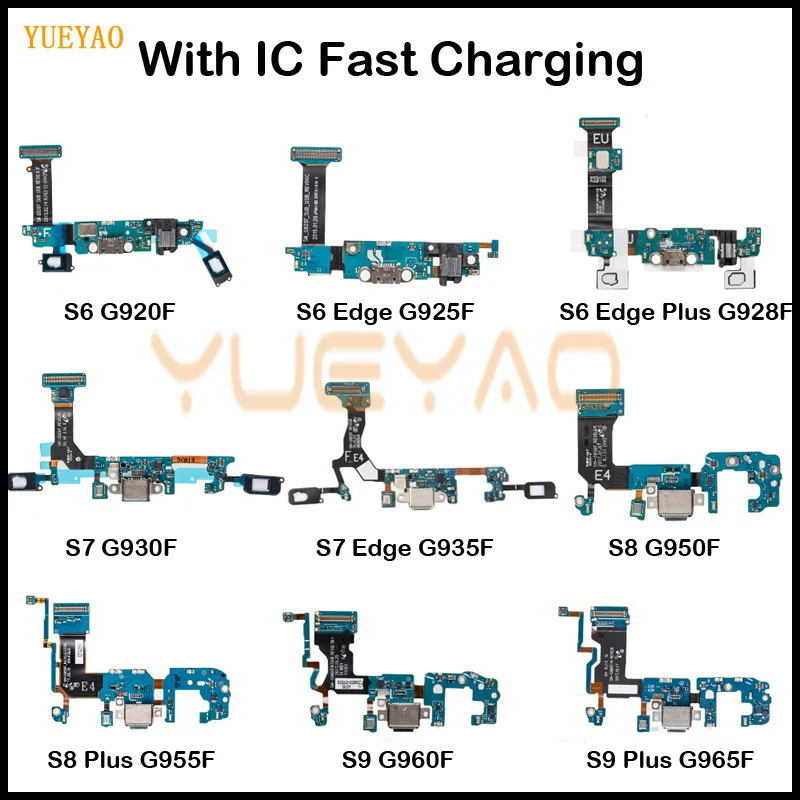 Charging Port Flex For Samsung S5 S6 S7Edge S8 S9 PLUS G920F G925F G928F G930F G935F G950F G955F G960F USB Repair Part|Mobile Phone Flex Cables| - AliExpress