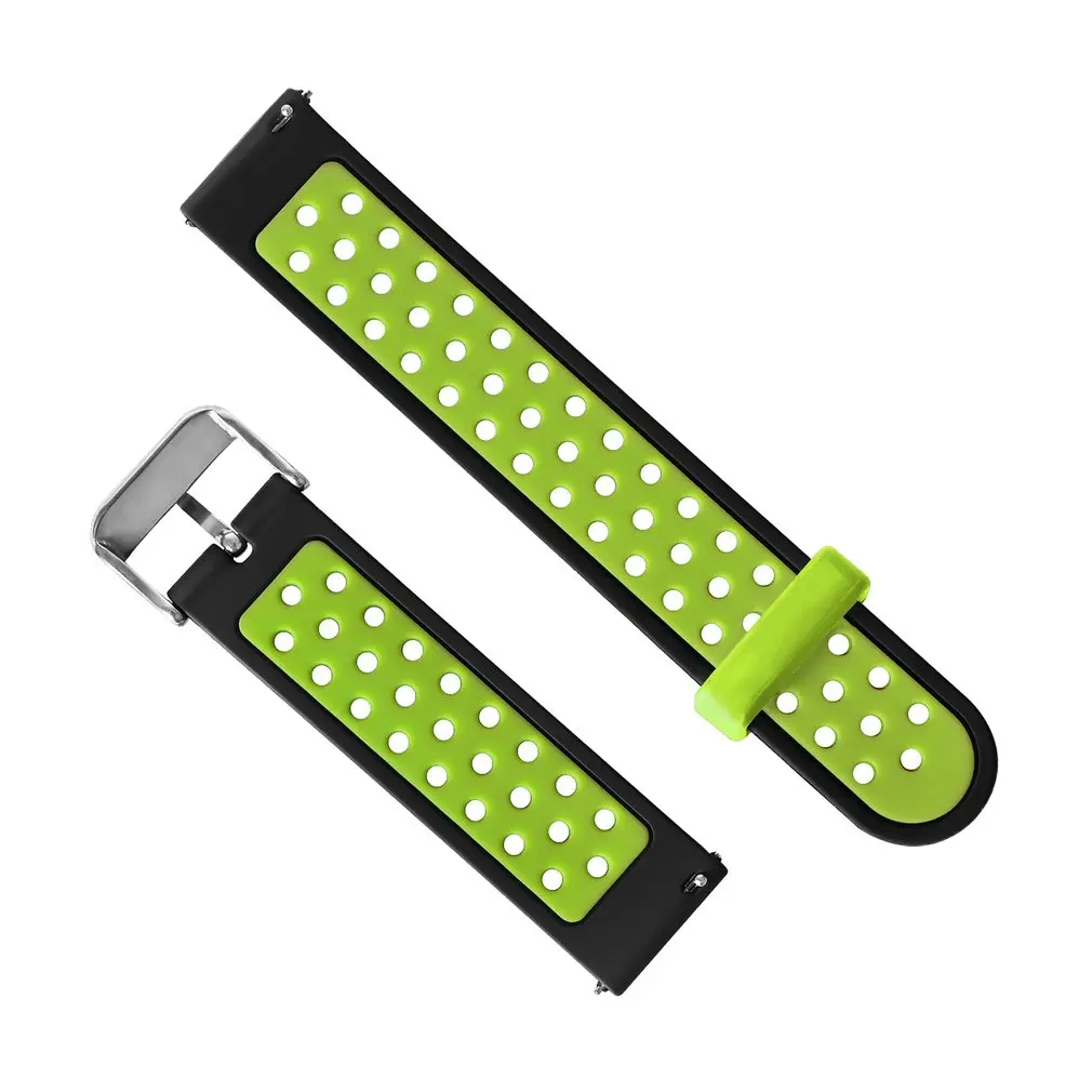 

Fashion for Huami for Amazfit Smart Watch 2/2S Stratos 22mm Two-color Vented Strap Soft Silicon Watch Bracelet Strap Band