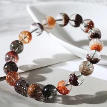 

Natural Color Ghost Bracelet Cornucopia Four Seasons Ghost Crystal Hand String Men And Women Fund Storm Shadow Red Ghost Flower