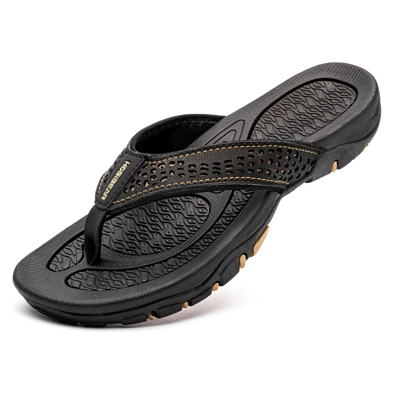 Flip Flops Summer Slippers Summer Sandals Beach Shoes Summer Outdoor Men Slippers PU Leather Flip Flops Beach Chanclas Hombre Playa Tong Homme Infradito Uomo Big Size 48 49 50 51 52