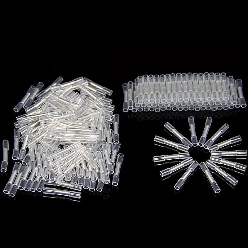 Heat Shrink Isolados Fio Elétrico Terminais Crimp Terminais Splice Kit Conectores à Prova Dágua Awg2624 50 Pcs Branco