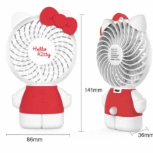 5 в 2,5 Вт USB подзарядка Электрический мини-вентилятор портативный с красочным светом ABS+ силикагель 3 передачи регулировки 86x36x141 мм
