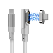 2 в 1 100 Вт Магнитный адаптер usb type C с кабелем для Macbook Pro 20 pin usb type C разъем зарядного устройства для Pixelbook/Matebook