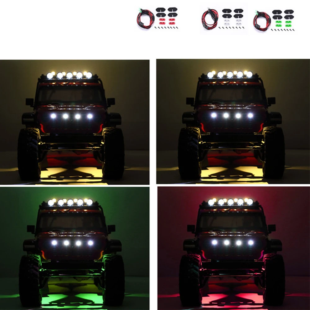 

RC Car Upgrade AXIAL SCX10 III Chassis light Wheel eyebrow lights for 1/10 RC Crawler JEEP Wrangler Atmosphere&Decorative light