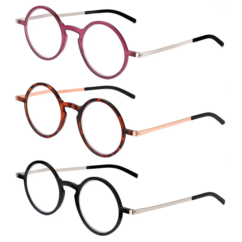 

Turezing Fashion Men's and Women's Universal Round Frame Anti-blue Light ultra-light Reading Glasses