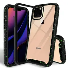 Броня гибридный защитный ударопрочный чехол для iPhone 11 11Pro Max X XS Max XR сверхмощный нескользящий Мягкий ТПУ чехол Капа Fundas