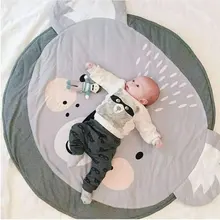Мультяшные животные детские игровые коврики коврик для малышей Дети Ползания одеяло круглый ковер игрушки коврик для детской комнаты декор реквизит для фотографий