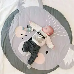 Мультяшные животные детские игровые коврики коврик для малышей Дети Ползания одеяло круглый ковер игрушки коврик для детской комнаты