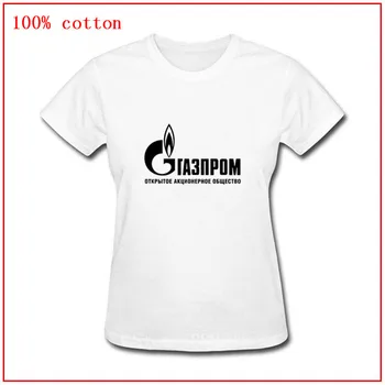 

Women 2020 Summer GAZPROM Russia Short Sleeve Fashion Lady T-shirts Top T Shirt Ladies Womens Graphic Female Tee T-Shirt