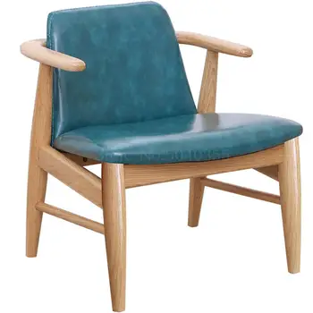 

300 Solid wood children's chair kids sofa soft leather art chair cute baby environmental protection children's furniture