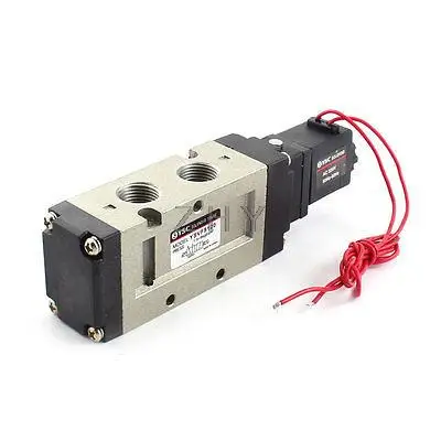 

AC220V 1.5-9Bar 15mm Thread 5 Ways 2 Positions Pneumatic Solenoid Valve