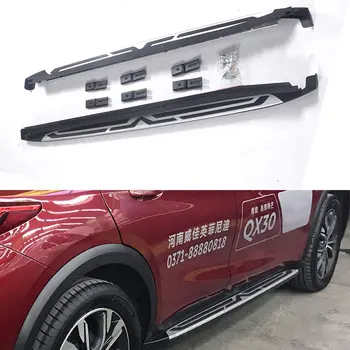 

2 Pcs Running Boards Fits for Infiniti QX30 2016 2017 2018 2019 2020 Door Fixed Side Step Nerf Bar Platform Protector